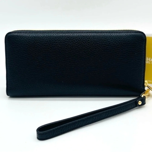 Michael Kors Large Continental Wallet Wristlet Black - Picture 6 of 7